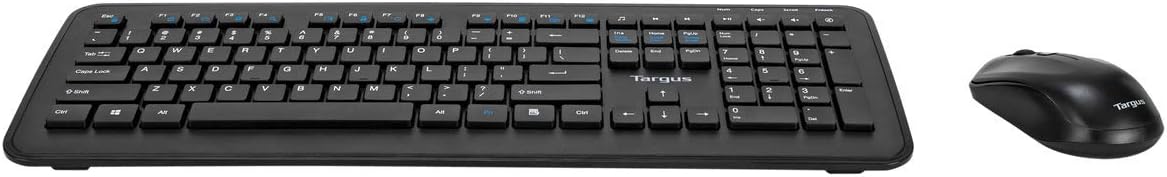 Targus KM610 Wireless Keyboard And Mouse Combo, Black, AKM610ES