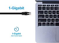 Monoprice Cat6 24AWG UTP Ethernet Patch Cable - Snagless RJ45, 550MHz, Pure Bare Copper