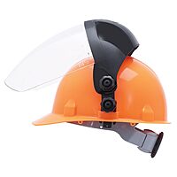 SELLSTROM Safety Face Shield with Universal Hard Hat Slot Adapter, Clear Anti-Fog Polycarbonate
