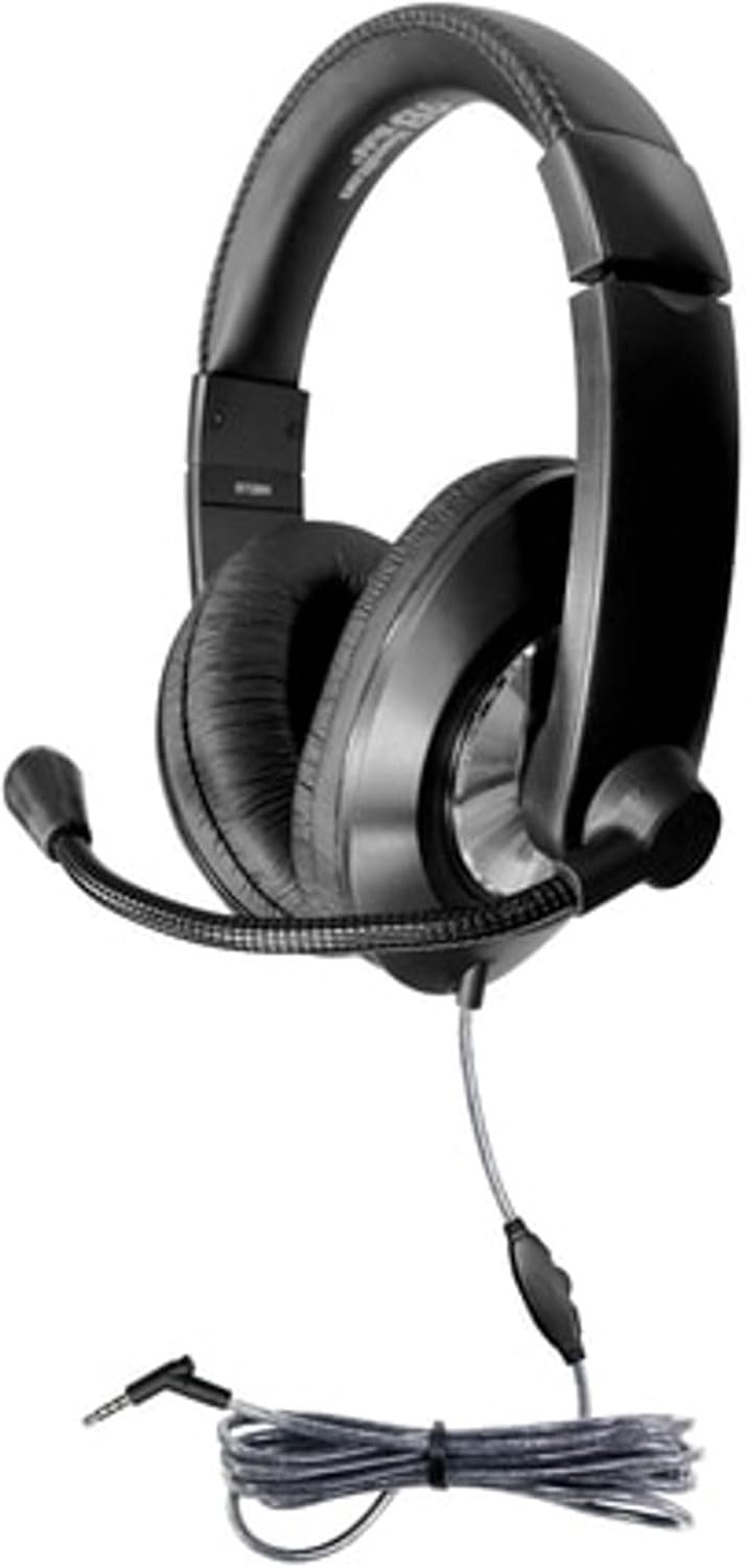 Hamilton Buhl Smart-Trek Headset || Durable Steel-Reinforced Gooseneck Mic, 3.5mm TRRS Plug