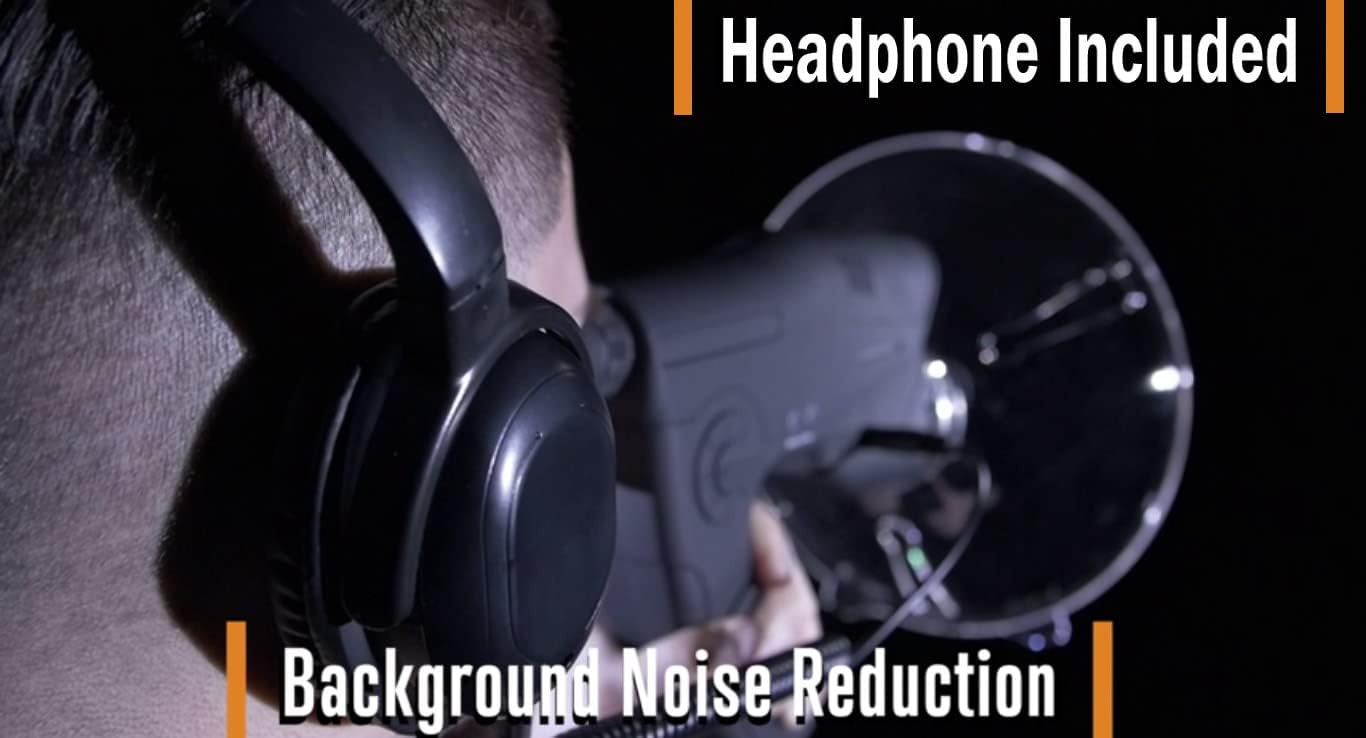 Uzi Observation Device for Listening to Birds Sounds, Scientific Explorer Bionic Ear, Spying, Recording, Spy Kit or Spy Gear