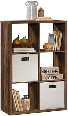 Sauder Select 44inH 6-Cube Organizer Storage Bookcase