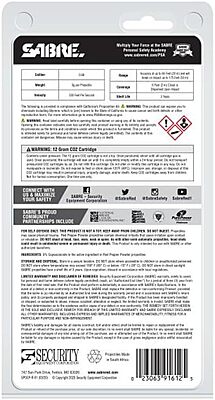 SABRE Home Defense Pepper Projectile Launcher Refill Kit 14 Red Pepper Powder Projectiles and 2 CO2 Cartridges
