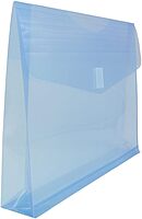 JAM PAPER Plastic Booklet Expansion Envelopes with Hook & Loop Closure - Letter