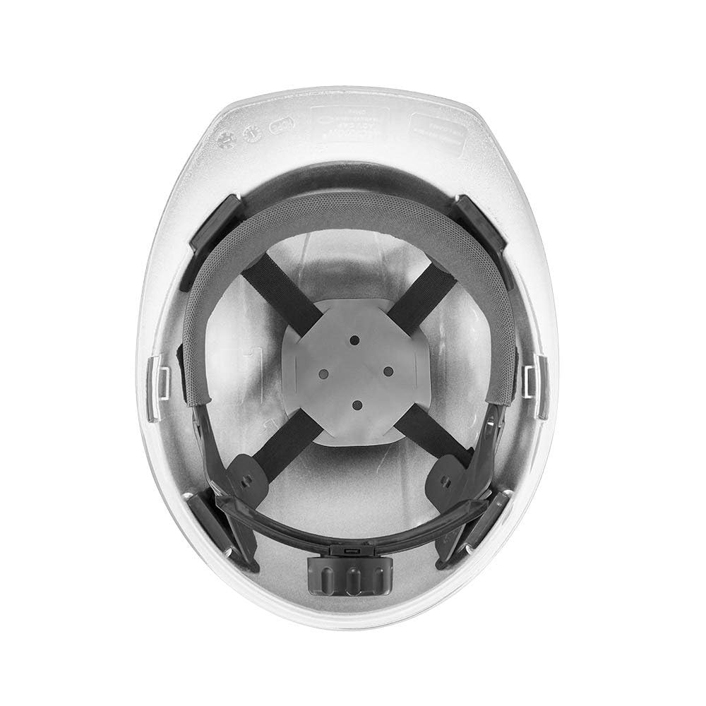 Jackson Safety Advantage Front Brim Hard Hat, Non-Vented, 4-pt. Ratchet Suspension, White, 20200