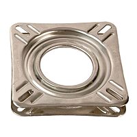 Springfield 1100009 Non-Locking 360° Seat Swivel - 6.75" Square with 0° Tilt, Stainless Steel
