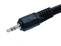 Monoprice 100667 6-Inch 3.5mm Stereo Plug/Two 3.5mm Stereo Jack Cable Black 6in Cable