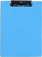 Saunders US-Works 21567 Acrylic Clipboard - Blue, Letter/A4 Size, High-Clarity Shatter Resistant Writing Clipboard