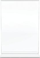 Office Depot Brand Stand-Up Sign Holder, Vertical, 7inH x 5inW, Clear, 69101