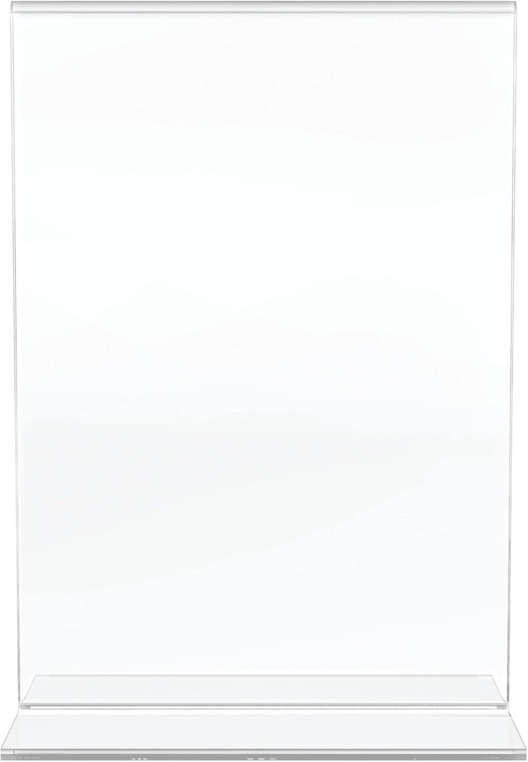 Office Depot Brand Stand-Up Sign Holder, Vertical, 7inH x 5inW, Clear, 69101