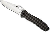 Spyderco Bradley Folder 2 Specialty Knife with 3.66" CPM M4 Premium Steel Blade and Black Carbon Fiber Laminate Handle