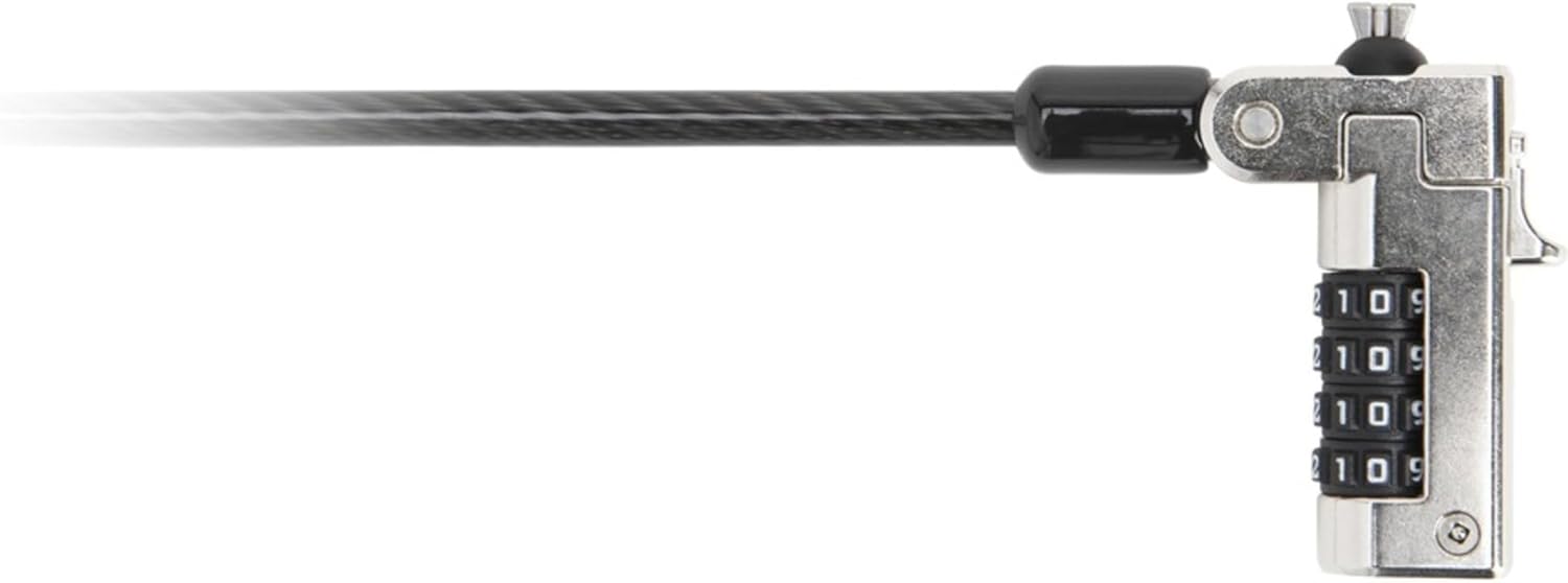 Kensington Slim N17 Combination Laptop Lock for Wedge-Shaped Slot - Security cable lock