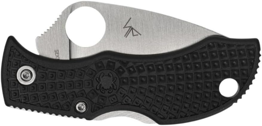 Spyderco Manbug Leaf Folding Pocket Knife with 1.9" VG-10 Steel Blade and FRN Handle - EDC Knife for Men and Women