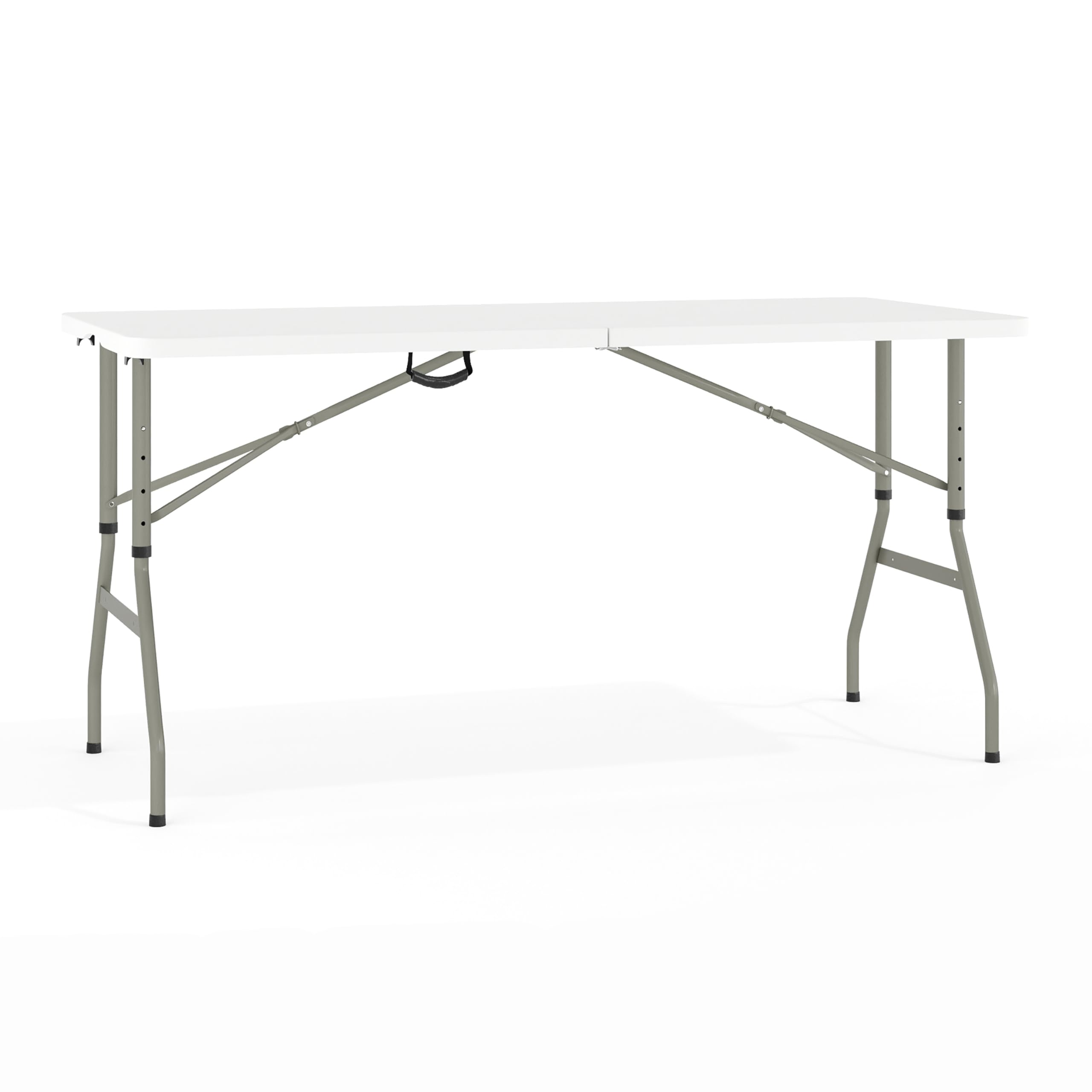 Flash Furniture Kathryn 5' Rectangular Plastic Folding Event Table with Carrying Handle