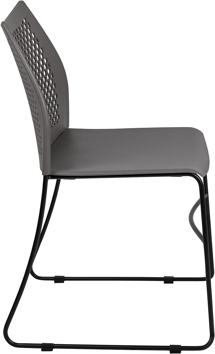 Flash Furniture HERCULES Series 661 lb Capacity Stack Chair with Air-Vent Back and Sled Base