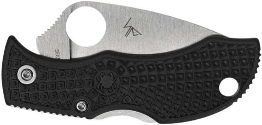 Spyderco Manbug Leaf Folding Pocket Knife with 1.9" VG-10 Steel Blade and FRN Handle - EDC Knife for Men and Women