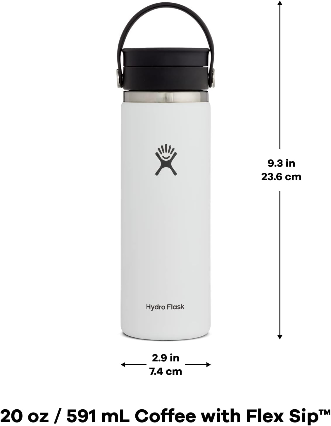 HYDRO FLASK Wide Mouth Insulated Bottle with Flex Sip Lid