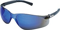 MCR SAFETY BearKat BK1 Safety Glasses - Blue Mirror, Scratch-Resistant