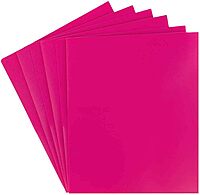 JAM Paper Heavy-Duty 2-Pocket Plastic Presentation Folders - Letter Size