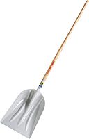 True Temper Poly Scoop with Hardwood Handle, 17.75 x 14.75 in Blade, 48 in Handle