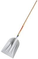 True Temper Poly Scoop with Hardwood Handle, 17.75 x 14.75 in Blade, 48 in Handle