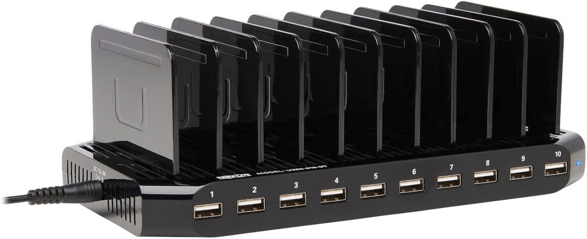 TRIPP LITE USB Charging Station with Storage and Adjustable Brackets