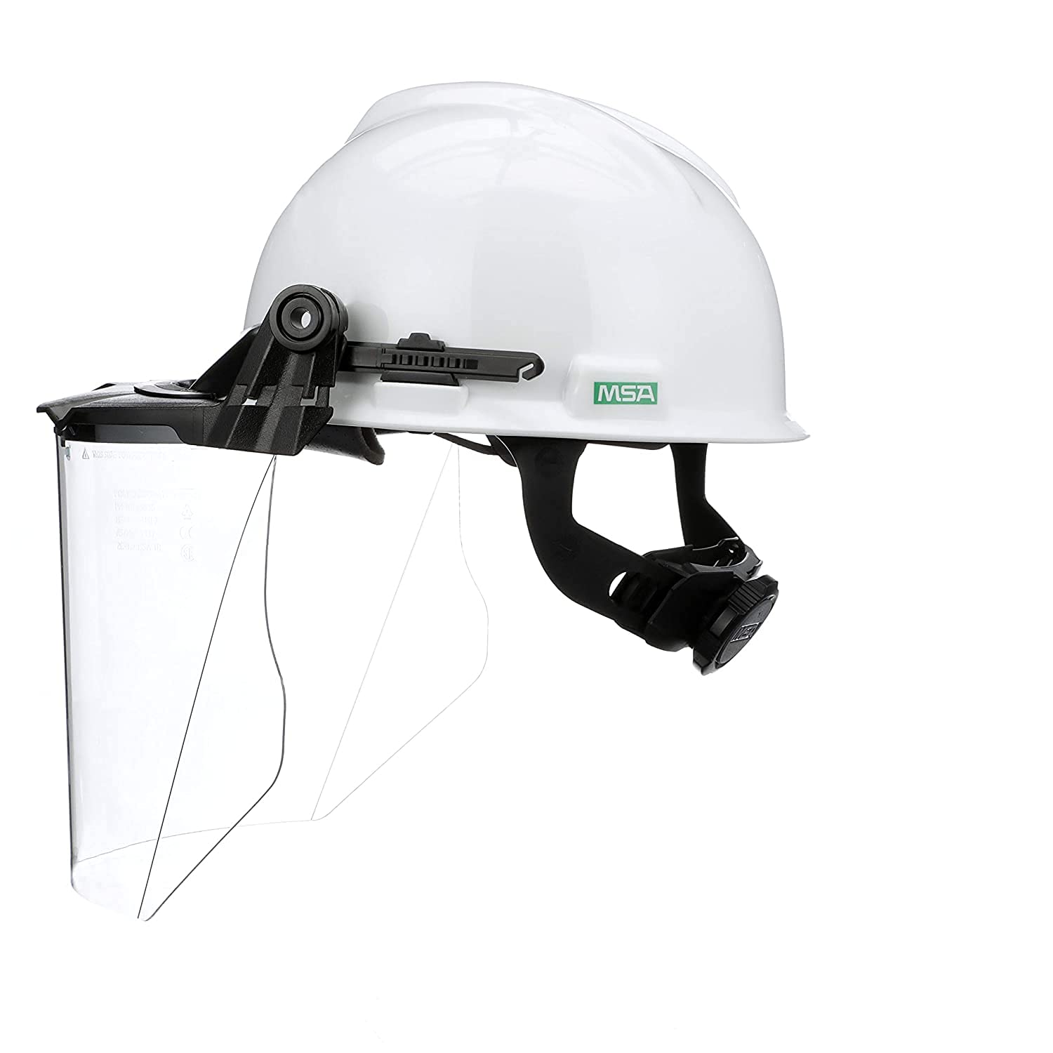 MSA V-Gard Accessory System Kit with V-Gard Cap, White, for Slotted Caps with Clear PC Visor, Lot of 3