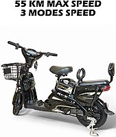 M2 Scooter With Grocery Basket With Strong Battery Red