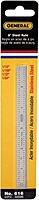 General Tools Flexible 6-Inch Straight Edge Ruler #616, Stainless Steel - 4 Graduations – 1/32 inch, 1/64 inch On One Side