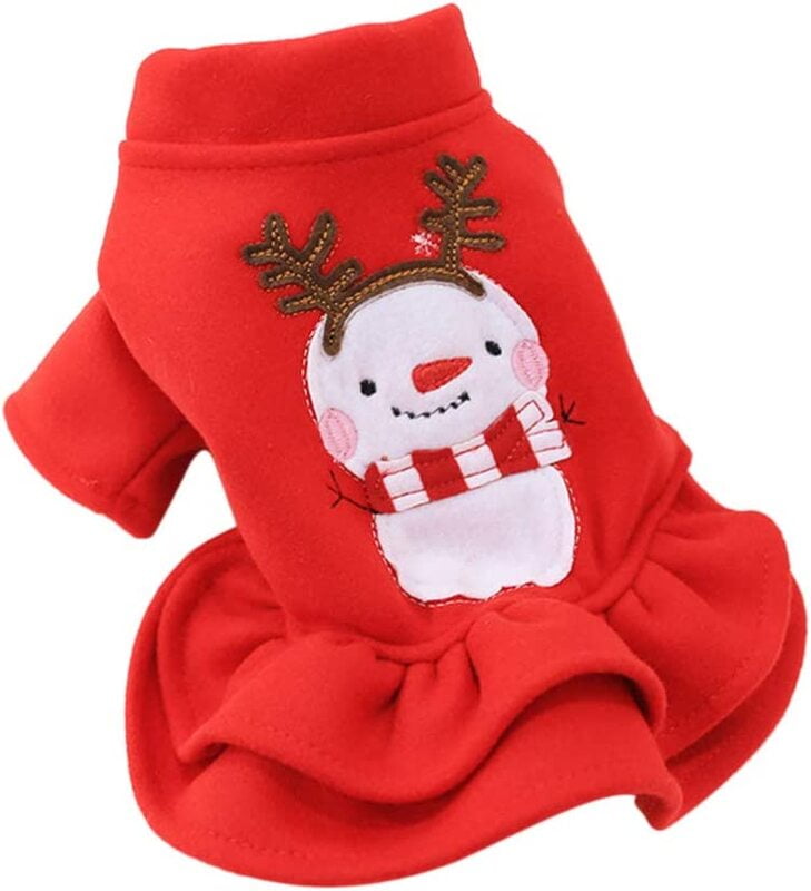 DOG CHRISTMAS WINTER DRESS - SMALL DOG CHRISTMAS WINTER DRESS - SMALL