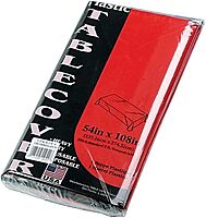 Table Mate Heavy Duty 108-inch W x 54-inch D Solid Table Cover Red 6/Pack (TBL-549-RD)
