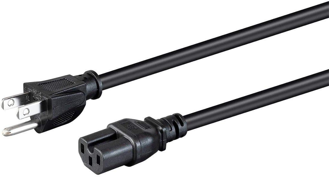 Monoprice Heavy Duty Power Cord - NEMA 5-15P to IEC 60320 C15, 14AWG, 15A/1875W, 125V