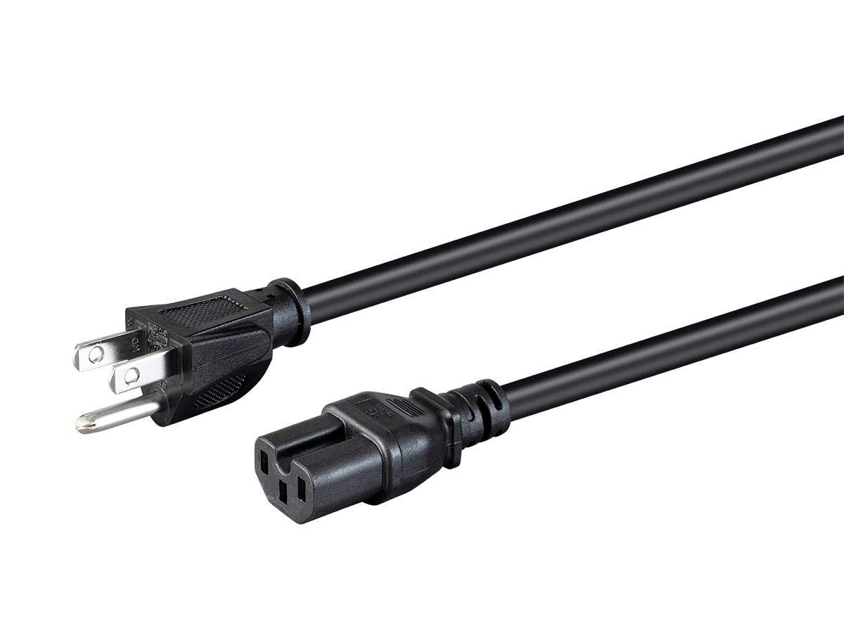 Monoprice Heavy Duty Power Cord - NEMA 5-15P to IEC 60320 C15, 14AWG, 15A/1875W, 125V