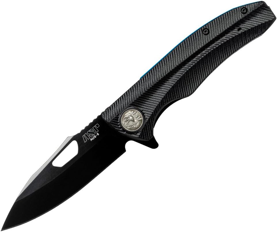 ASP Police Duty Knife (PDK) Slim Folder, AUS-8 Drop Point Folding Knife