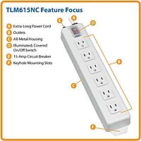 Tripp Lite Metal Home & Office Power Strip