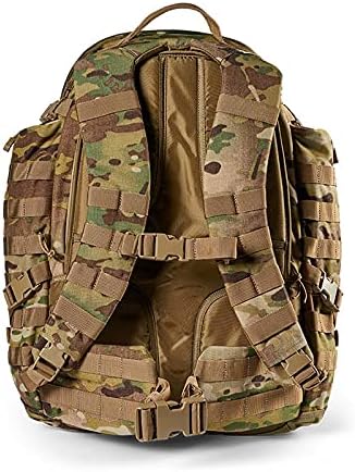 5.11 Tactical Backpack, RUSH 72 2.0 Military Survival Molle Back Pack with Laptop Compartment, Large, 55L, Multicam