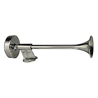 Schmitt Marine Deluxe All-Stainless Shorty Single Trumpet Horn - 12V