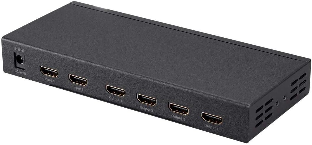 Monoprice Blackbird 4K 2x4 HDMI Splitter and Switch - Dolby Vision and Dolby TrueHD Support