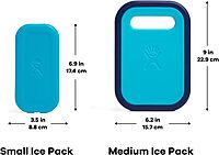 Hydro Flask Ice Pack - Accessory Reusable Freezer - Refreezable, BPA-Free, Non-Toxic Small Small Small