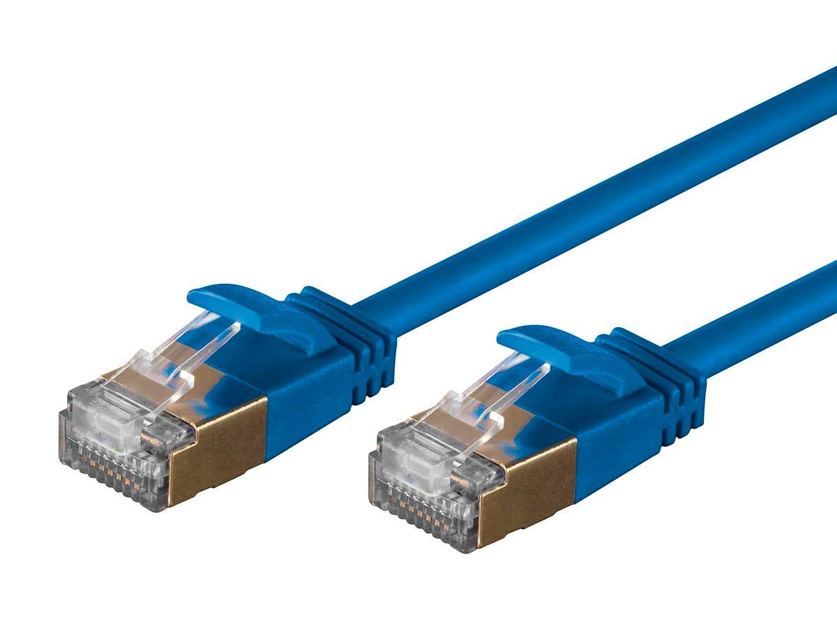 Monoprice Cat6A Ethernet Patch Cable - Snagless RJ45, Stranded, Double Shielded (S/FTP) Pure Bare Copper Wire, 36AWG, 5 Feet
