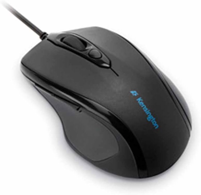 Kensington Pro Fit Wired Mouse, Mid-Size, Black