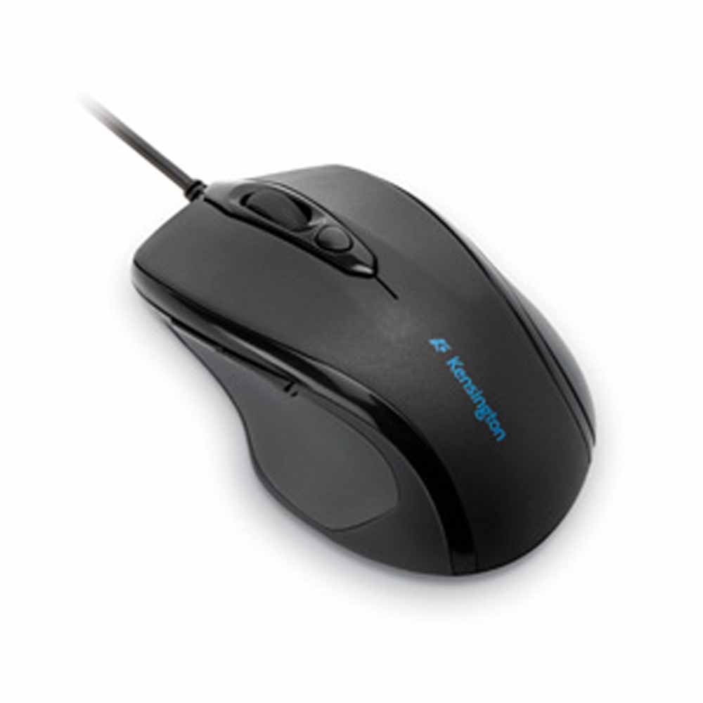 Kensington Pro Fit Wired Mouse, Mid-Size, Black