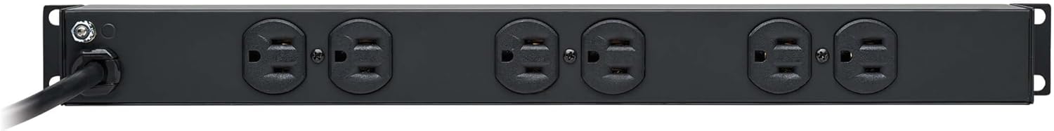Tripp Lite 1U Rackmount Power Strip PDU, 15A 120V, 15ft Cord