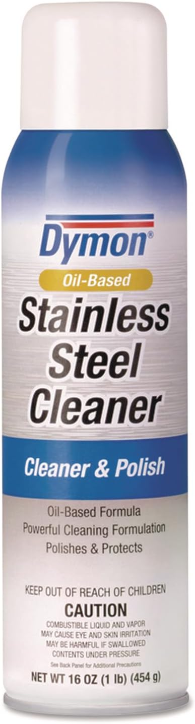 Dymon 20920 Stainless Steel Cleaner, 16oz, Aerosol, 12/Carton