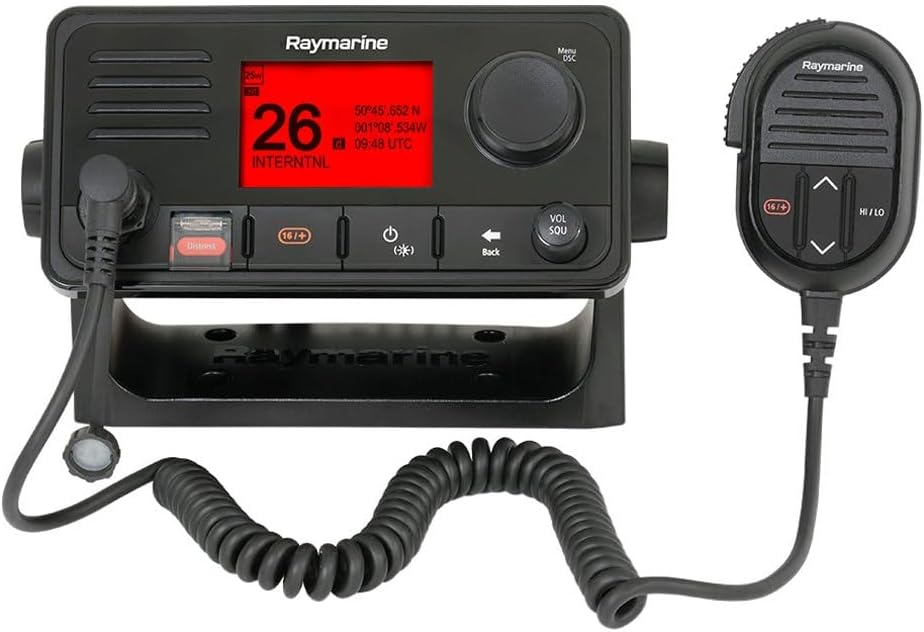 Raymarine E70517, Ray73 Marine VHF Radio with Hailer and GPS, Black, Small