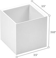 Bostitch Office Konnect Pencil Cup Desk Organizer, Pen Cup, White (Pack of 2) White 1 Count (Pack of 2) Pencil Cup