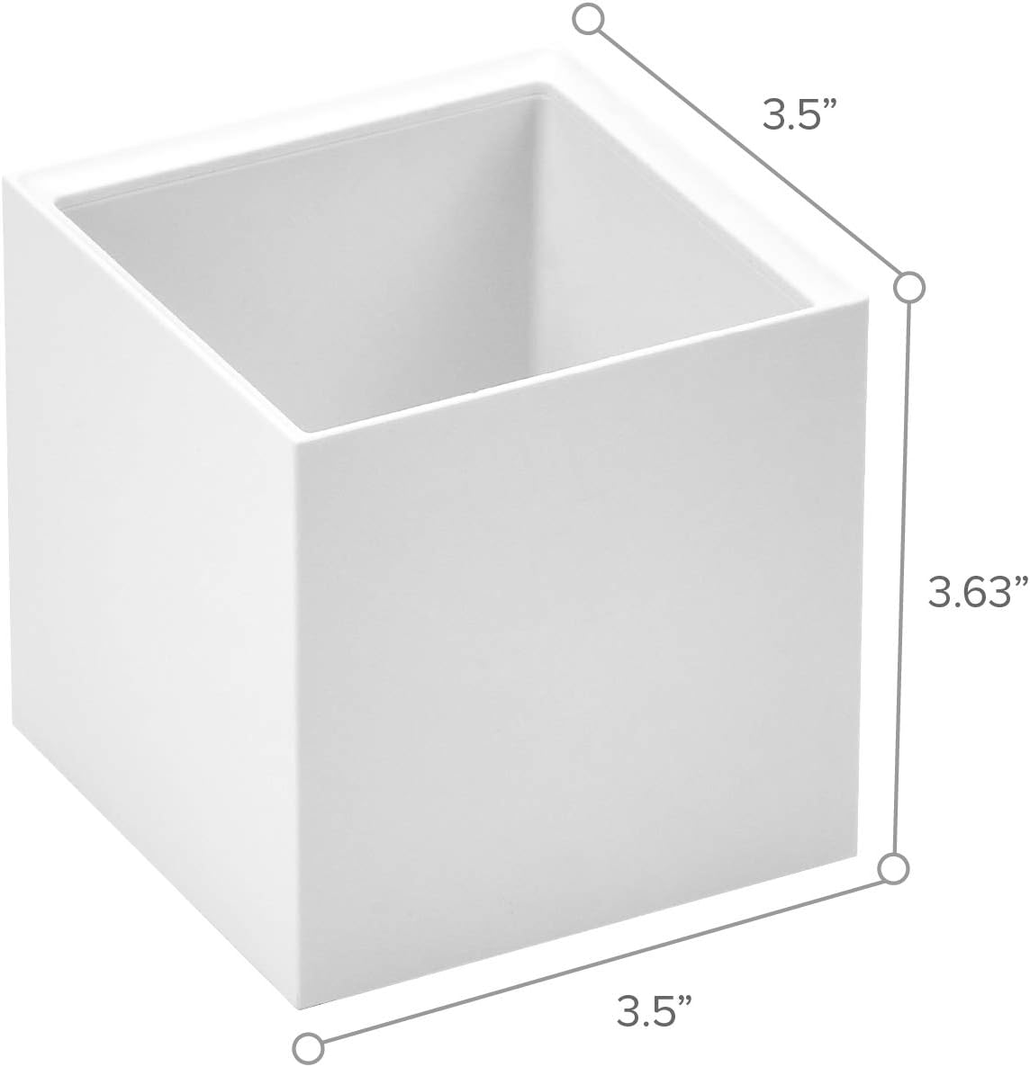Bostitch Office Konnect Pencil Cup Desk Organizer, Pen Cup, White (Pack of 2) White 1 Count (Pack of 2) Pencil Cup
