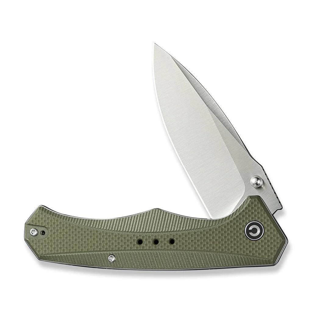 CIVIVI Knives Photonix Liner Lock C23081B-2 OD Green Coarse G10 and 14C28N Stainless Steel Pocket Knife