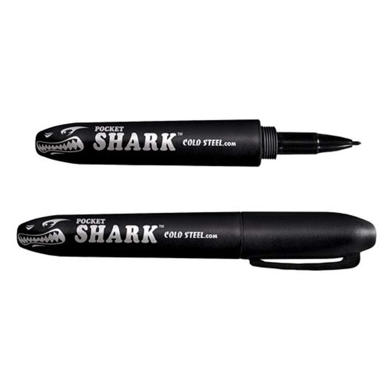 Cold Steel Pocket Shark Felt Tip Pen, Black, Grivory
