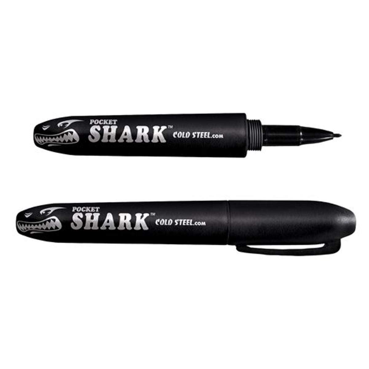 Cold Steel Pocket Shark Felt Tip Pen, Black, Grivory